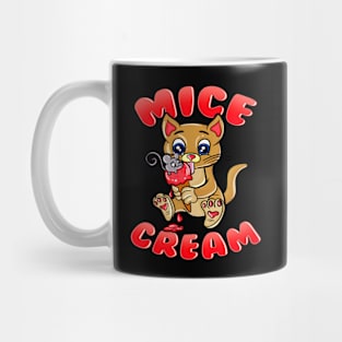 Cute Gift For Cat Lover Mice Cream Ice Cream With A Mouse On Top Cute Kitten Mug